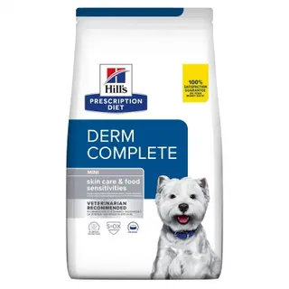 Produktfoto för Hill's Prescription Diet Canine Derm Complete Skin Care & Food Sensitivities Mini (6 kg)
