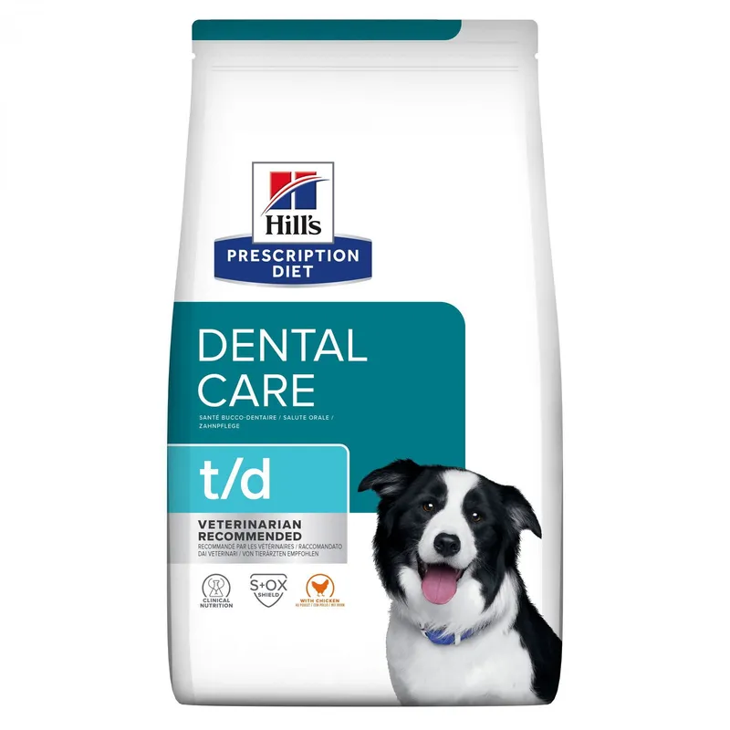Bild 1 för Hill's Prescription Diet Canine t/d Dental Care Chicken (4 kg)
