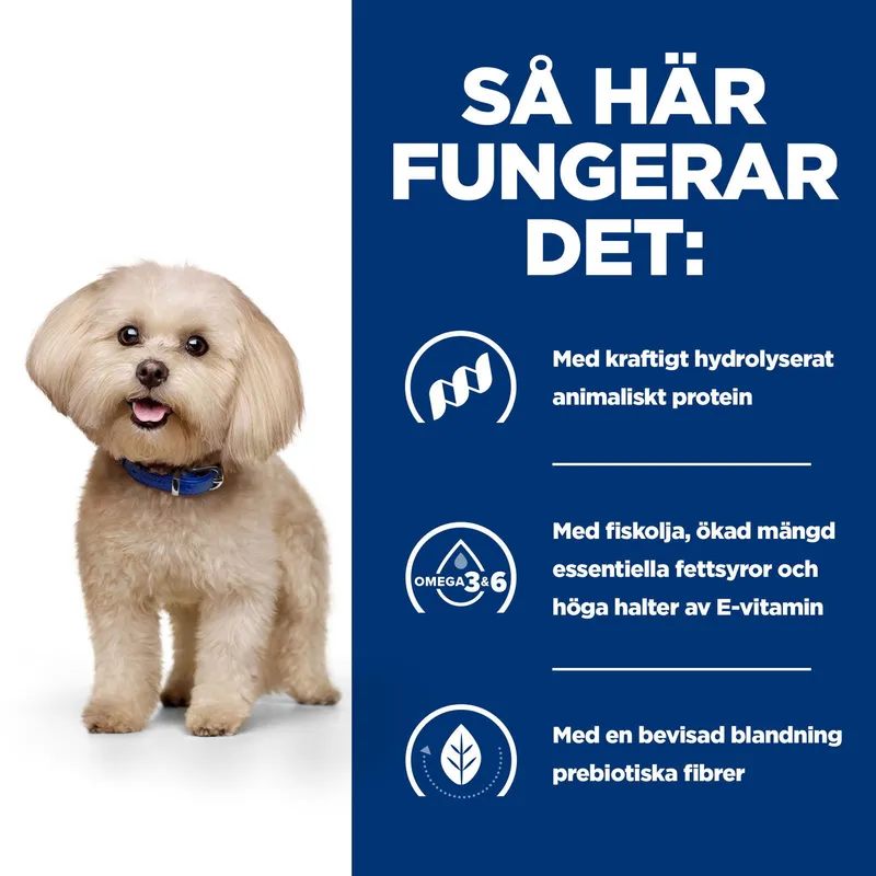 Bild 2 för Hill's Prescription Diet Canine z/d Food Sensitivities Mini Original (1 kg)