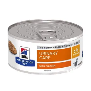 Produktfoto för Hill's Prescription Diet Feline c/d Multicare Minced Chicken 156 g