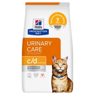 Produktfoto för Hill's Prescription Diet Feline c/d Urinary Care Multicare Chicken (1,5 kg)