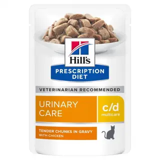 Produktfoto för Hill's Prescription Diet Feline c/d Urinary Care Multicare Chicken 12x85 g