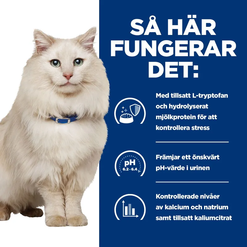Bild 2 för Hill's Prescription Diet Feline c/d Urinary Care Multicare Stress Chicken (1,5 kg)