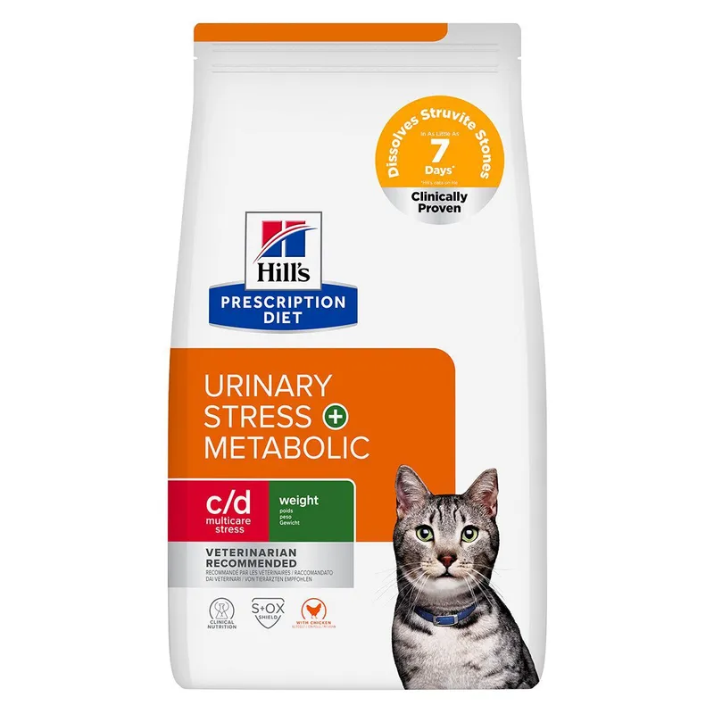 Bild 1 för Hill's Prescription Diet Feline c/d Urinary Stress + Metabolic Chicken (1,5 kg)