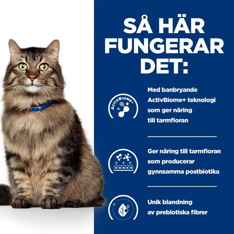 Bild 2 för Hill's Prescription Diet Feline Gastrointestinal Biome Digestive/Fibre Care Chicken (1,5 kg)