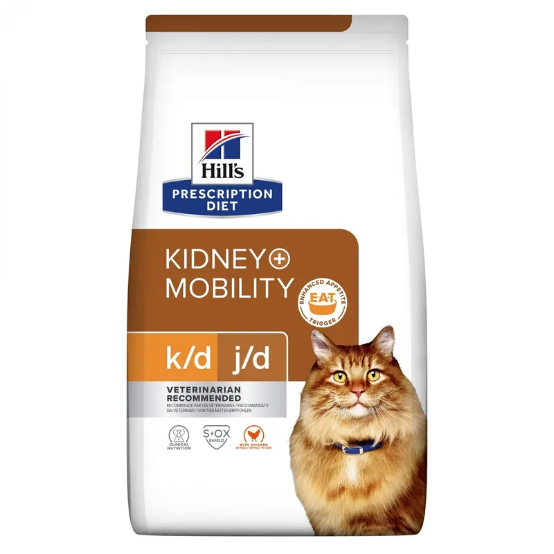 Bild 1 för Hill's Prescription Diet Feline k/d j/d Kidney + Mobility Chicken (3 kg)
