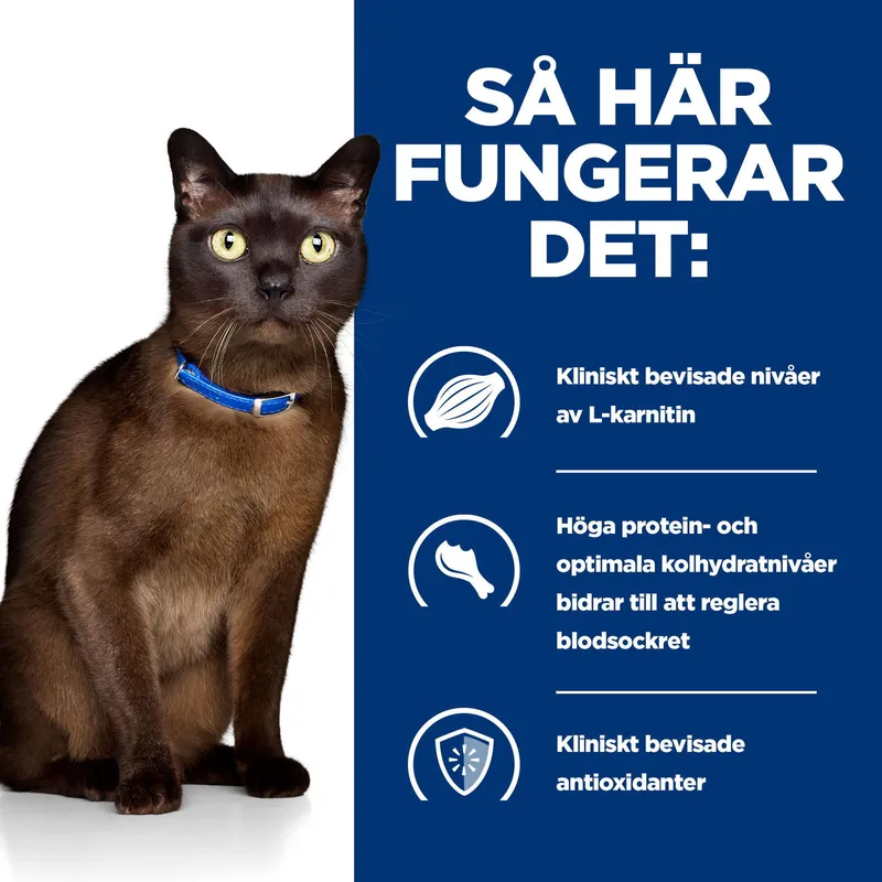 Bild 2 för Hill's Prescription Diet Feline m/d Diabetes Care Chicken (3 kg)