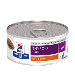 Produktfoto för Hill's Prescription Diet Feline y/d Thyroid Care Chicken 156 g