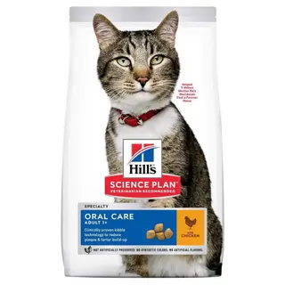 Produktfoto för Hill's Science Plan Cat Adult Oral Care Chicken (1,5 kg)