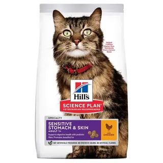 Produktfoto för Hill's Science Plan Cat Adult Sensitive Stomach & Skin Chicken (7 kg)