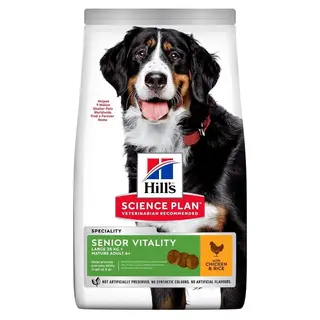 Produktfoto för Hill's Science Plan Dog Adult 7+ Senior Vitality Large Breed Chicken 14 kg