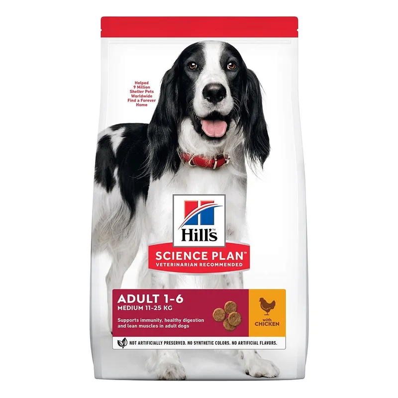Bild 1 för Hill's Science Plan Dog Adult Medium Chicken (14 kg)