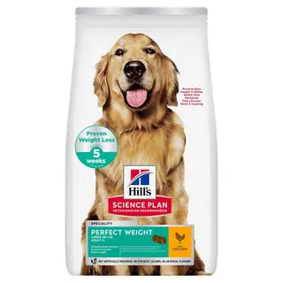 Produktfoto för Hill's Science Plan Dog Adult Perfect Weight Large Breed Chicken 12 kg