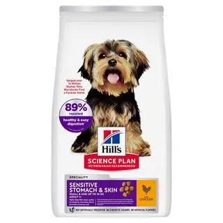 Produktfoto för Hill's Science Plan Dog Adult Small & Mini Sensitive Stomach & Skin Chicken (3 kg)