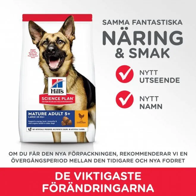 Bild 2 för Hill's Science Plan Dog Mature Adult 6+ Large Breed Chicken 14 kg