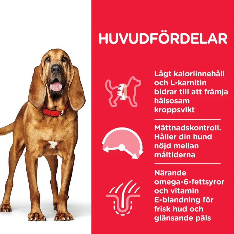 Bild 2 för Hill's Science Plan Dog Mature Adult Light Medium Breed Chicken (14 kg)