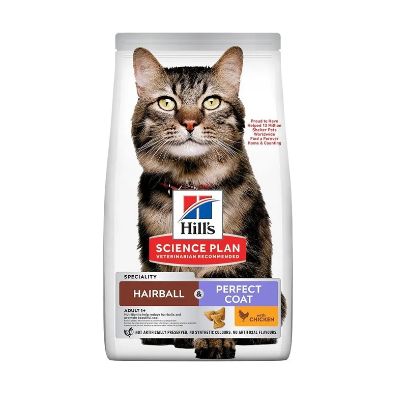Alternativ bild 0 för Hill's Science Plan Feline Adult Hairball & Perfect Coat Chicken (7 kg)