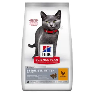 Produktfoto för Hill's Science Plan Kitten Sterilised Chicken (1,5 kg)