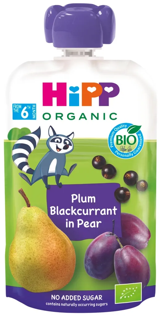 Bild 2 för Hippis Päron/Plomon/Svarta vinbär 6m 100 g