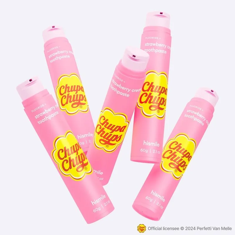 Bild 3 för Hismile Chupa Chups Strawberry Cream Toothpaste 60 ml