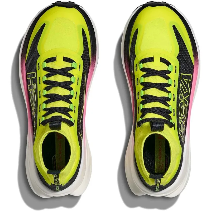 Bild 2 för Hoka One One Tecton X 3 W Trailskor Neon Hoka Citrus/Black, USL 5,5