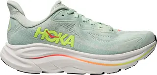 Produktfoto för Hoka W Clifton 10 Wide Sea Glass/Neon Flame - 37 1/3