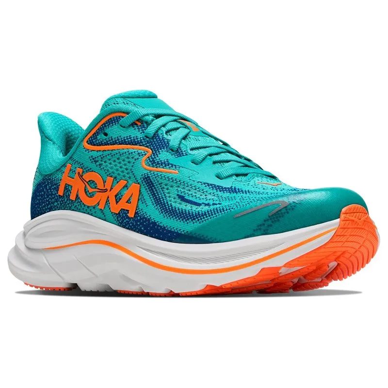 Bild 2 för Hoka Y Clifton 10 Big Kids Night Glow Blue/Electric Aqu - 36 2/3