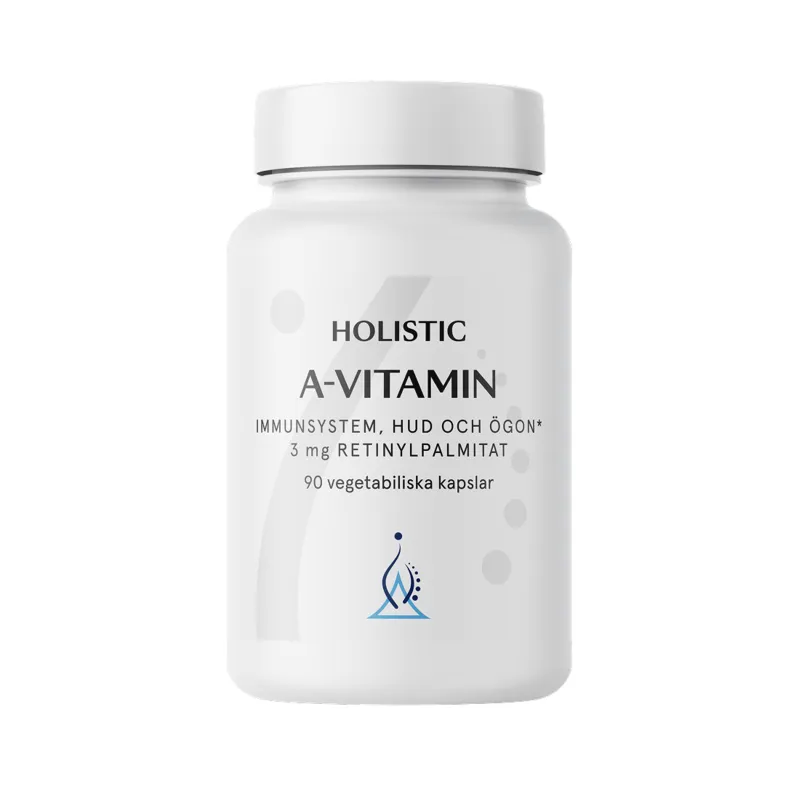 Bild 1 för Holistic A-vitamin 3 mg Retinylpalmitat 90 Vegetabiliska kapslar