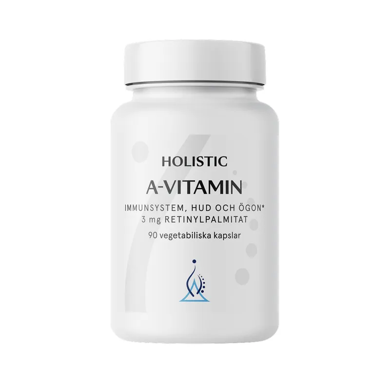 Bild 2 för Holistic A-vitamin 3 mg Retinylpalmitat 90 Vegetabiliska kapslar