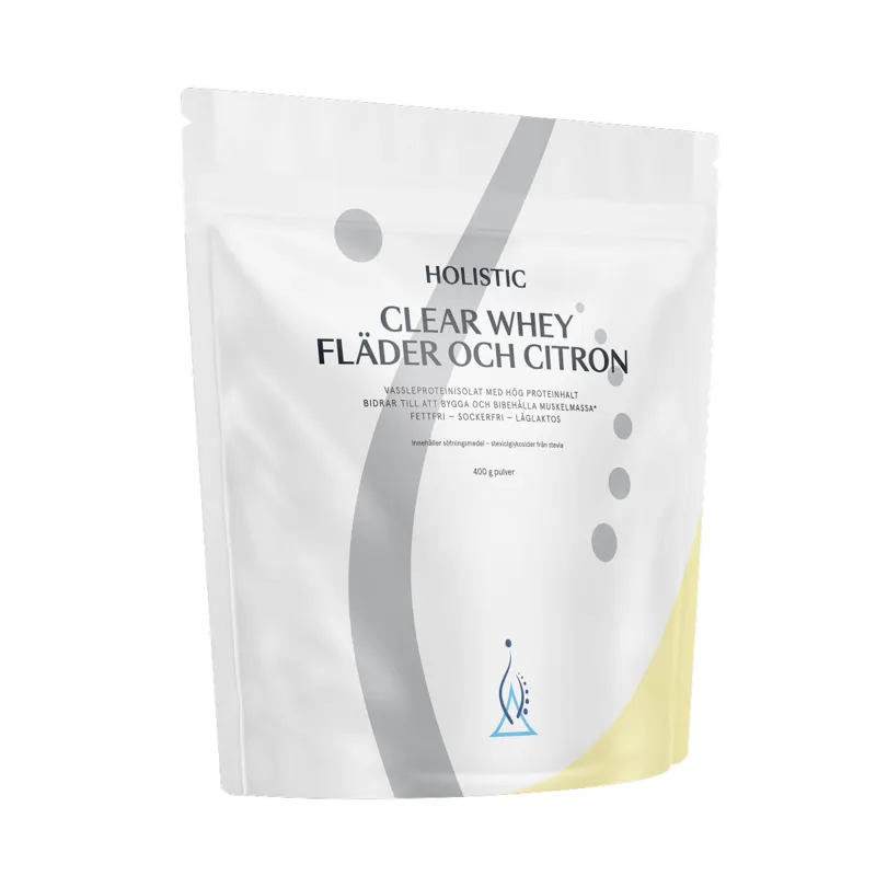 Bild 1 för Holistic Clear Whey Vassleproteinisolat Fläder och Citron 400 g