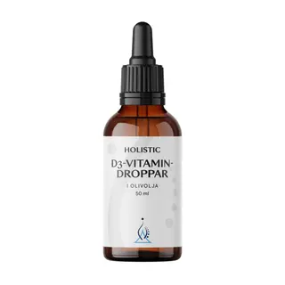 Produktfoto för Holistic D-vitamindroppar 50 ml