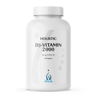 Produktfoto för Holistic D3-vitamin 2000 360 kapslar