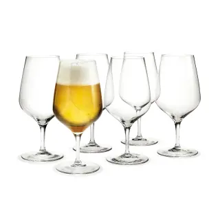 Produktfoto för Holmegaard Cabernet Ölglas 64 cl 6 st, Klar