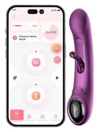Produktfoto för HoneyPlayBox: Tempo, App-Controlled Tapping G-Spot Vibrator