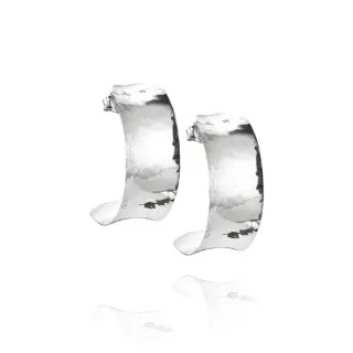 Produktfoto för Hooked On Simone Hoops Örhänge Silver