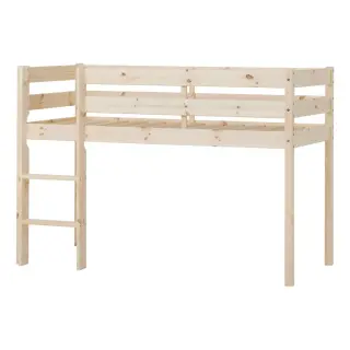 Produktfoto för Hoppekids - Loftsäng Seminhög ECO Comfort - 70x160 Cm Natural