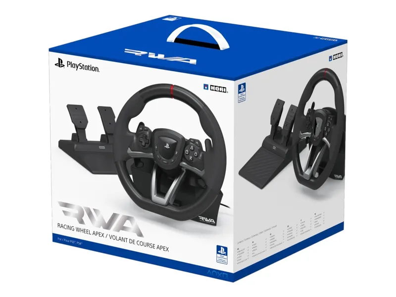 Alternativ bild 0 för HORI APEX - Ratt- och pedaluppsättning - kabelansluten, trådlös - för Sony PlayStation 4, Sony PlayStation 5, PC