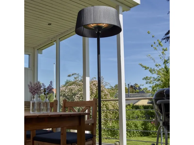 Alternativ bild 0 för HORTUS Terrassvärmare golvmodell med skärm 900/1200/2100 W, HA, Ø60 cm, svart (211-377)