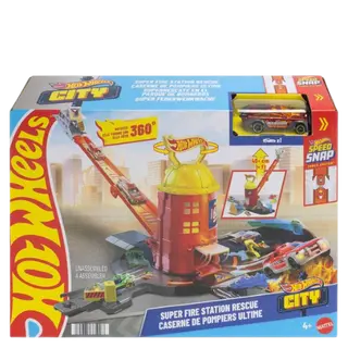 Produktfoto för Hot Wheels City Super Fire Station Playset