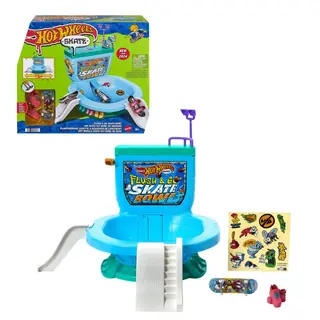 Produktfoto för Hot Wheels Skate Flush & Go Skate Bowl