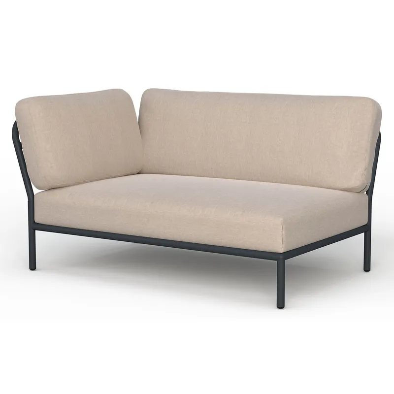Alternativ bild 0 för HOUE - LEVEL / Left Corner - Trädgårdsmöbler - Ash/Dark Grey - L140 x W95 x H82 x SH38 cm