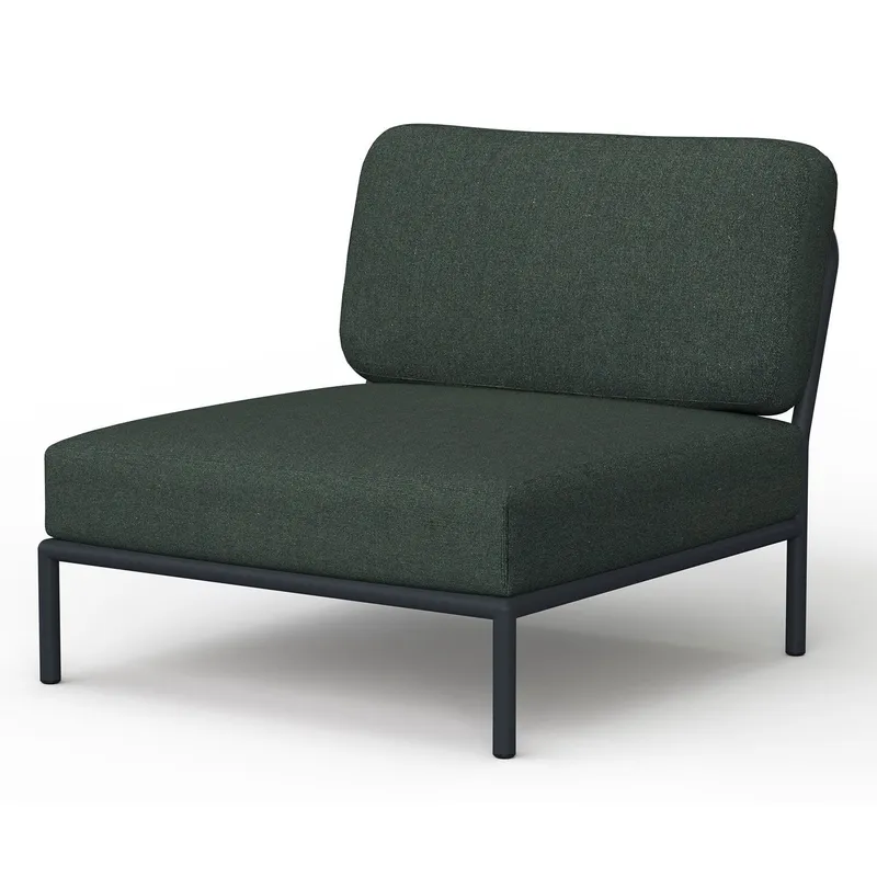 Alternativ bild 0 för HOUE - LEVEL / Lounge Chair - Trädgårdsstol - Alpine/Dark Grey - L81 x W95 x H82 x SH38 cm