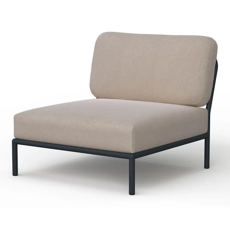 Alternativ bild 0 för HOUE - LEVEL / Lounge Chair - Trädgårdsstol - Ash/Dark Grey - L81 x W95 x H82 x SH38 cm