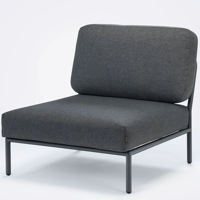 Alternativ bild 0 för HOUE - LEVEL / Lounge Chair - Trädgårdsstol - Dark Grey/Dark Grey - L81 x W95 x H82 x SH38 cm