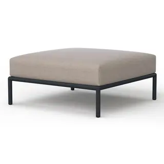 Produktfoto för HOUE - LEVEL / Ottoman - Trädgårdsmöbler - Ash/Dark Grey - L81 x W81 x H38 x SH38 cm