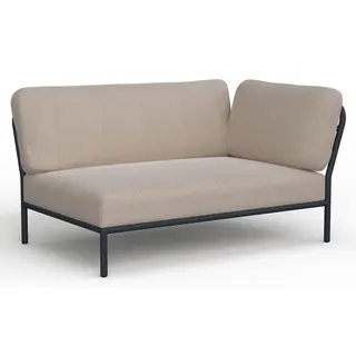 Produktfoto för HOUE - LEVEL / Right Corner - Trädgårdsmöbler - Ash/Dark Grey - L140 x W95 x H82 x SH38 cm