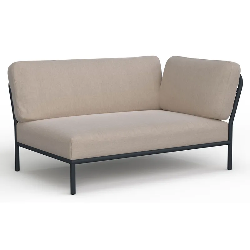 Alternativ bild 0 för HOUE - LEVEL / Right Corner - Trädgårdsmöbler - Ash/Dark Grey - L140 x W95 x H82 x SH38 cm