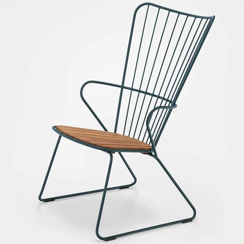 Alternativ bild 0 för Houe, Paon loungestol pine green stål