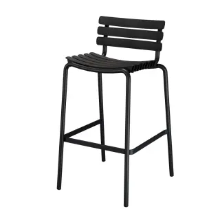 Produktfoto för HOUE - Reclips Bar Chair - Barstol - Black - W55 x D56 x H99 cm
