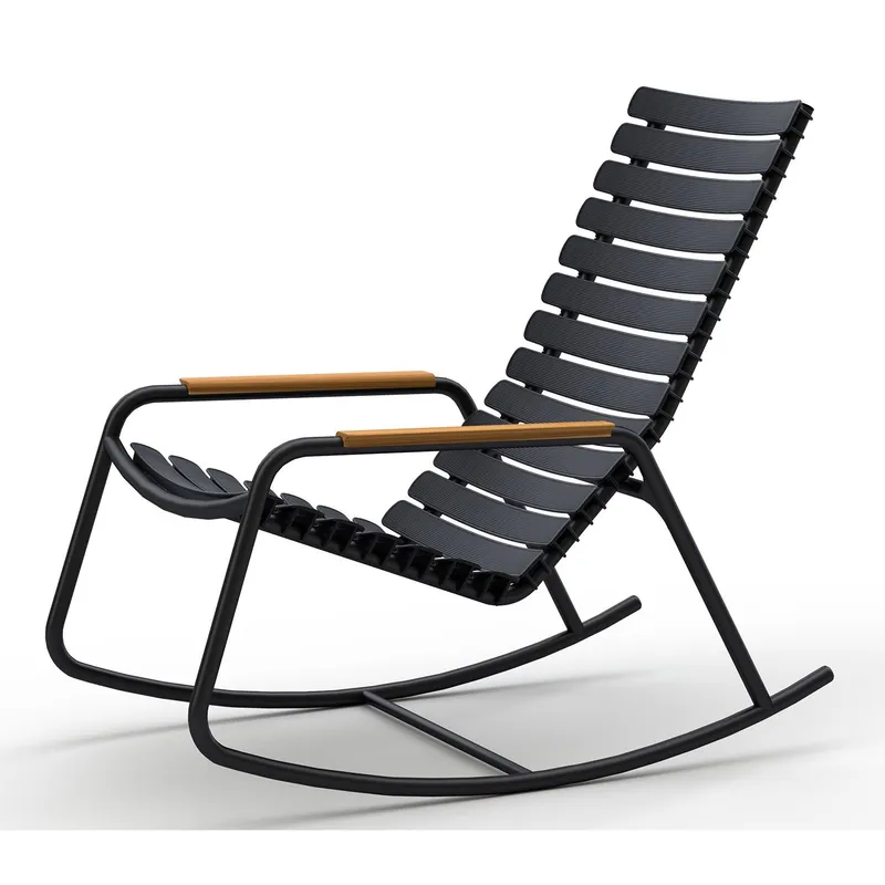 Alternativ bild 0 för Houe, Reclips gungstol black aluminium bamboo